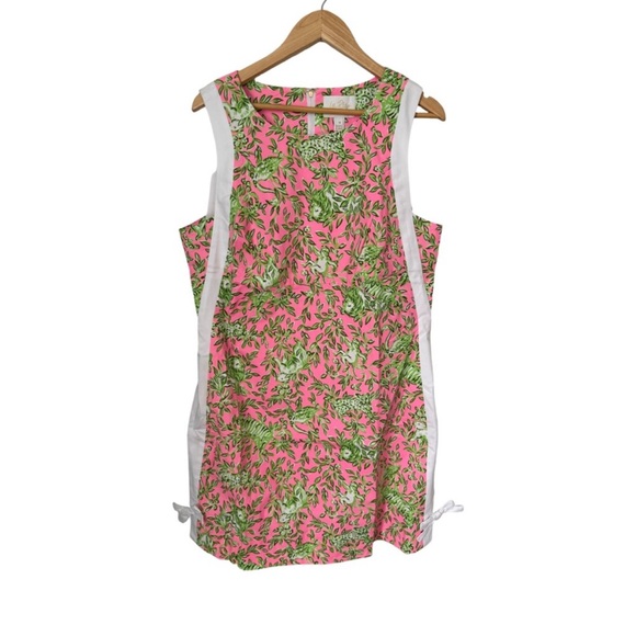 Lilly Pulitzer Beckler Stretch Shift Dress Main Character Energy NWT Size 14 - Picture 5 of 14